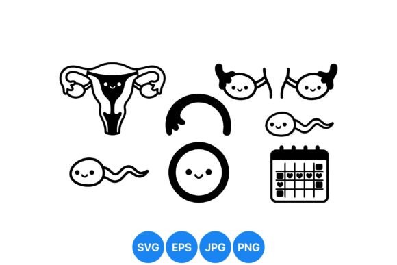 Cute Fertility Icon Clipart