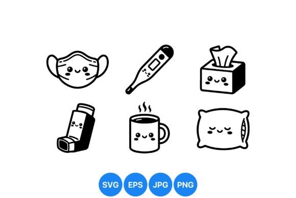 Cute Sick Day Icon Clipart