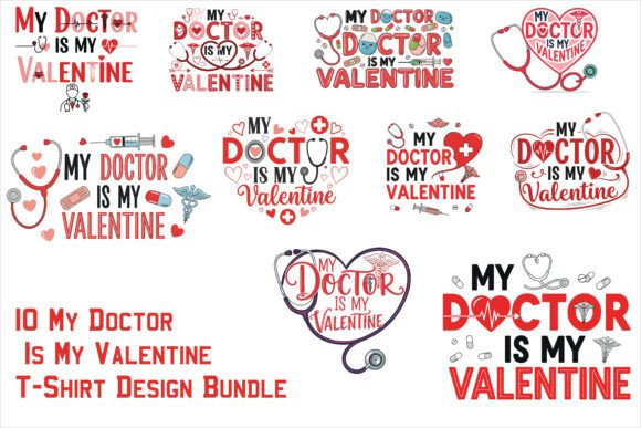 Doctor Valentine T-Shirt Design Bundle