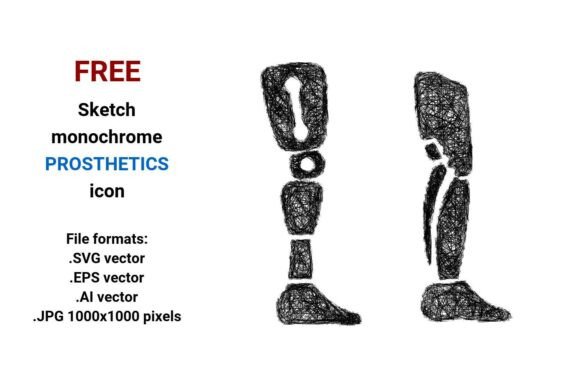 FREE Sketch Prosthetics Icon